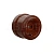 GE70302-04 Розетка фарфоровая двухполюсная с заземляющим контактом, цвет -коричневый, серия "Аврора", МЕЗОНИНЪ