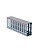 00134RL Короб перфорированный, серый RL12 40x40
