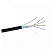 Кабель витая пара FTP CAT 5e в экране 4 пары, внешний (OUTDOOR), 100% медь, 24 AWG, 305м, черный, без троса