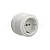 GE70302-01 Розетка фарфоровая, двухполюсная, с заземляющим контактом , цвет - белый, серия "Аврора" МЕЗОНИНЪ