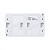AtlasDesign PROFI IP54 О/У БЛОК: РОЗ. з/к со шт. 16А, ВЫКЛ.2-клав.10А, БЕЛЫЙ